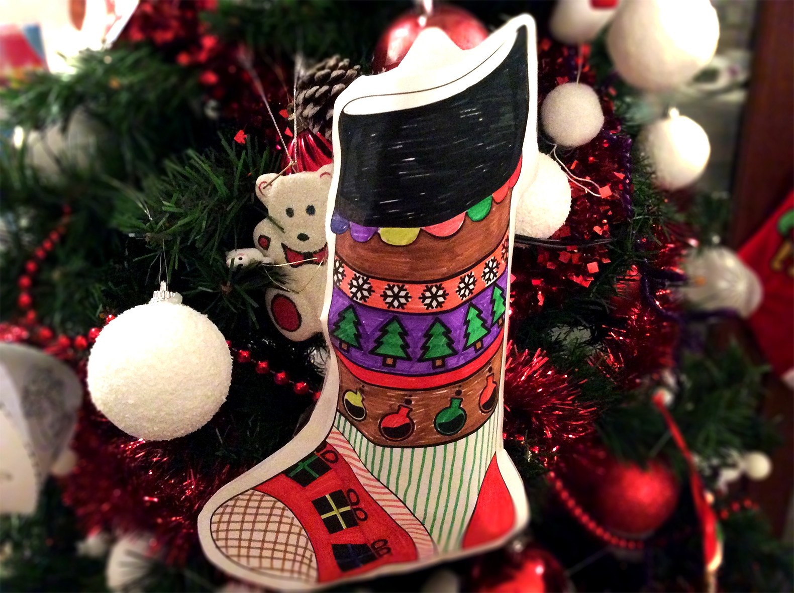 Atelier Diy Fabriquer Une Chaussette De Noel En Papier